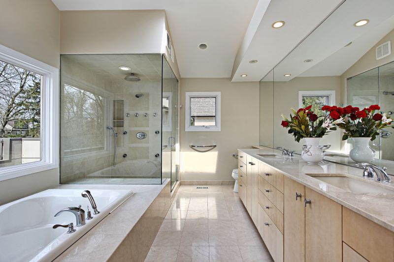 Stylish Shower with Glass Doors